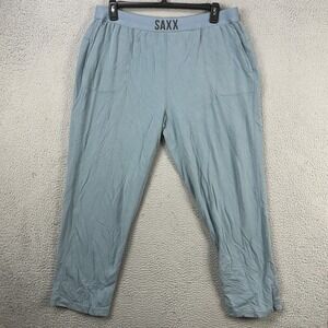 Saxx 3Six Five Sweatpants Pull On Womens 2XL Gray Elastic Waist Drawstring‎ Logo